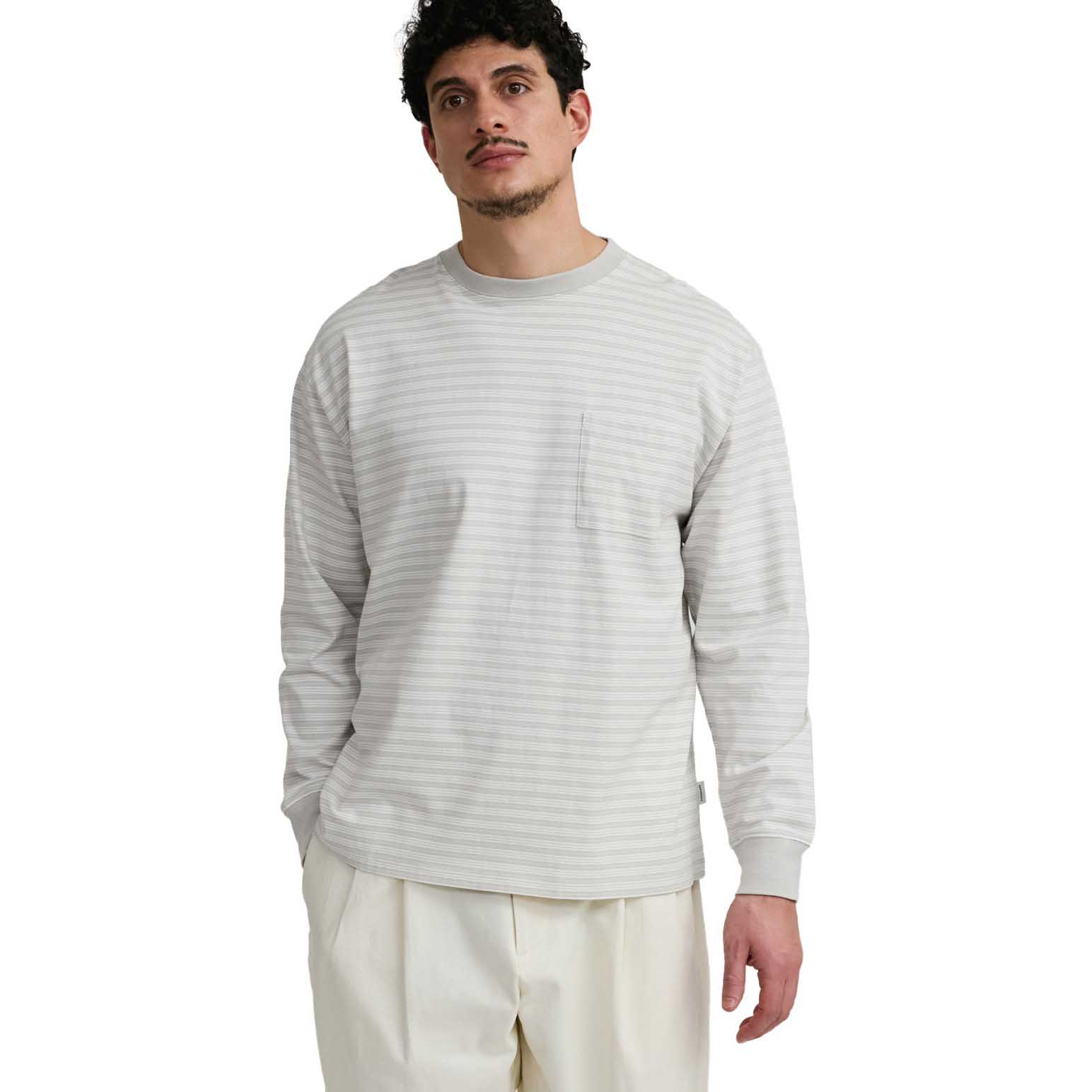Saturdays NYC Multi Stripe Relaxed Long Sleeve Tee